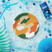 Assiettes En Carton camouflage (Fête)