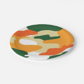 Assiettes En Carton camouflage (Angle)