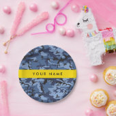 Assiettes En Carton Camouflage bleu marine Votre nom Personnalisez (Fête)