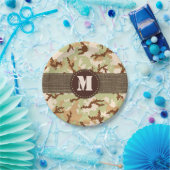 Assiettes En Carton Camouflage du désert (Fête)