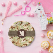 Assiettes En Carton Camouflage du désert (Fête)