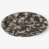 Assiettes En Carton Camouflage du quartier fermé (Angle)