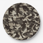 Assiettes En Carton Camouflage du quartier fermé (Devant)