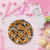 Assiettes En Carton Camouflage en tan gris orange Camo pour impression (Fête)