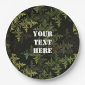 Assiettes En Carton Camouflage fractal (Devant)