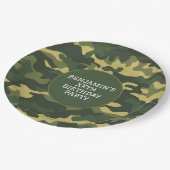 Assiettes En Carton Camouflage militaire Anniversaire de fête Thème Pe (Angle)