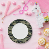 Assiettes En Carton Camouflage vert. Camo ton (Fête)