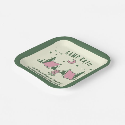 Assiettes En Carton Camp Bachelorette (Angulaire)