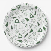 Assiettes En Carton Camp Bachelorette Livre vert Napkin (Devant)