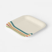 Assiettes En Carton Camp chaos retro stripe (Angulaire)