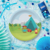 Assiettes En Carton Camp d'été (Fête)