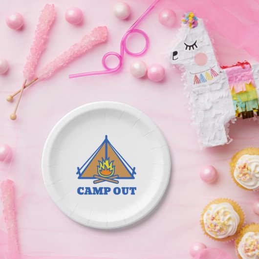 Assiettes En Carton Camp hors (Fête)