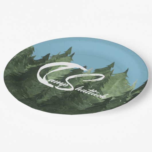 Assiettes En Carton Camp Shattuck - Plaque en papier (Angle)