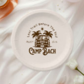 Assiettes En Carton Camper Rétro Palm - Boho Bachelorette Week-end