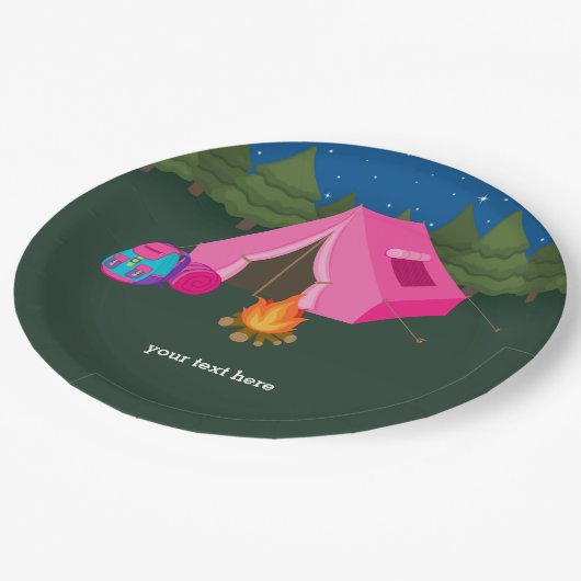 Assiettes En Carton Camping (Angle)