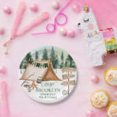 Assiettes En Carton Camping Bonfire Campfire S'mores Anniversaire Exté (Fête)