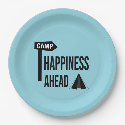 Assiettes En Carton Camping cool (Devant)