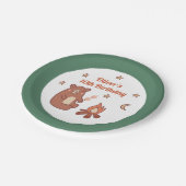 Assiettes En Carton Camping d'Ours Blancs Cute Anniversaire (Angle)