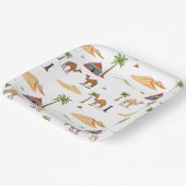 Assiettes En Carton Camping du désert du Sahara marocain (Angulaire)