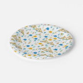 Assiettes En Carton Camping forestier d'été (Angle)