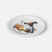 Assiettes En Carton Camping Ghost Cute Happy Halloween (Angle)
