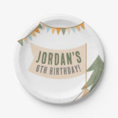 Assiettes En Carton Camping Outdoor Adventure Boy Anniversaire (Devant)