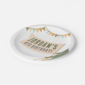 Assiettes En Carton Camping Outdoor Adventure Boy Anniversaire (Angle)