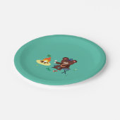 Assiettes En Carton Camping Plates d'Anniversaire À Thème (Angle)