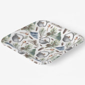 Assiettes En Carton Camping, Randonnée, plein air et nature Thème (Angulaire)