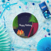 Assiettes En Carton Camping Twilight Anniversaire (Fête)