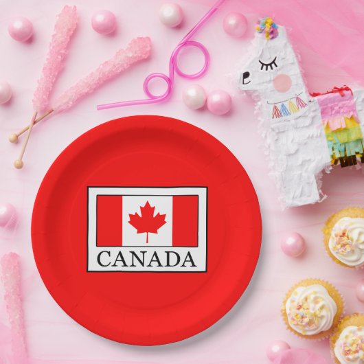 Assiettes En Carton Canada (Fête)