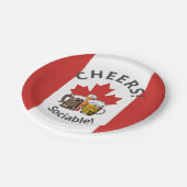Assiettes En Carton CANADA Grande bière canadienne (Angle)