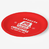 Assiettes En Carton Canal de Narrowboat Noël Noël Noël cadeaux (Angle)