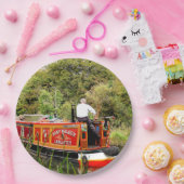 ASSIETTES EN CARTON CANAL NARROWBOATS (Fête)