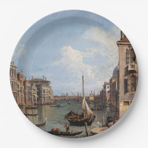 Assiettes En Carton Canaletto Vue sur le Grand Canal