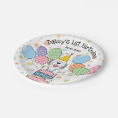 Assiettes En Carton Canard à canard gris et blanc (Angle)