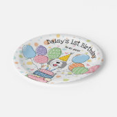 Assiettes En Carton Canard à canard gris et blanc (Angle)