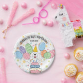 Assiettes En Carton Canard à caniche blanc Anniversaire (Fête)