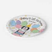 Assiettes En Carton Canard à canon noir et blanc (Angle)