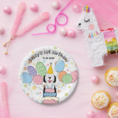 Assiettes En Carton Canard à canon noir et blanc (Fête)