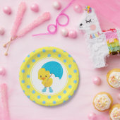 Assiettes En Carton Canard avec Baby shower parapluie (Fête)