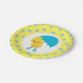 Assiettes En Carton Canard avec Baby shower parapluie (Angle)