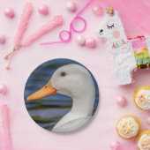 Assiettes En Carton Canard blanc (Fête)