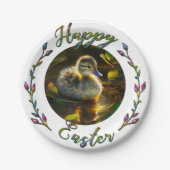 Assiettes En Carton Canard de Pâques (Devant)