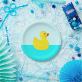 Assiettes En Carton Canard en caoutchouc baby shower Thème (Fête)