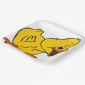 Assiettes En Carton Canard jaune (Angulaire)