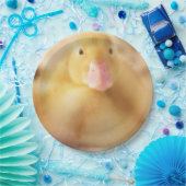 Assiettes En Carton Canard Jaune Fuzzy Bébé de Pâques Canard (Fête)