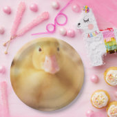 Assiettes En Carton Canard Jaune Fuzzy Bébé de Pâques Canard (Fête)