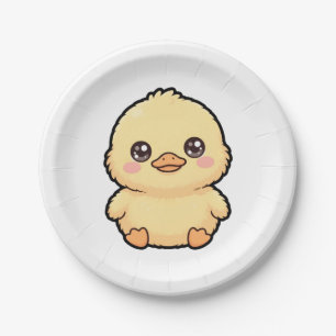 Assiettes En Carton Canard poussin bébé mignon