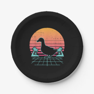Assiettes En Carton Canard Vaporwave Aestic 80s Ferme Animal Fermier C